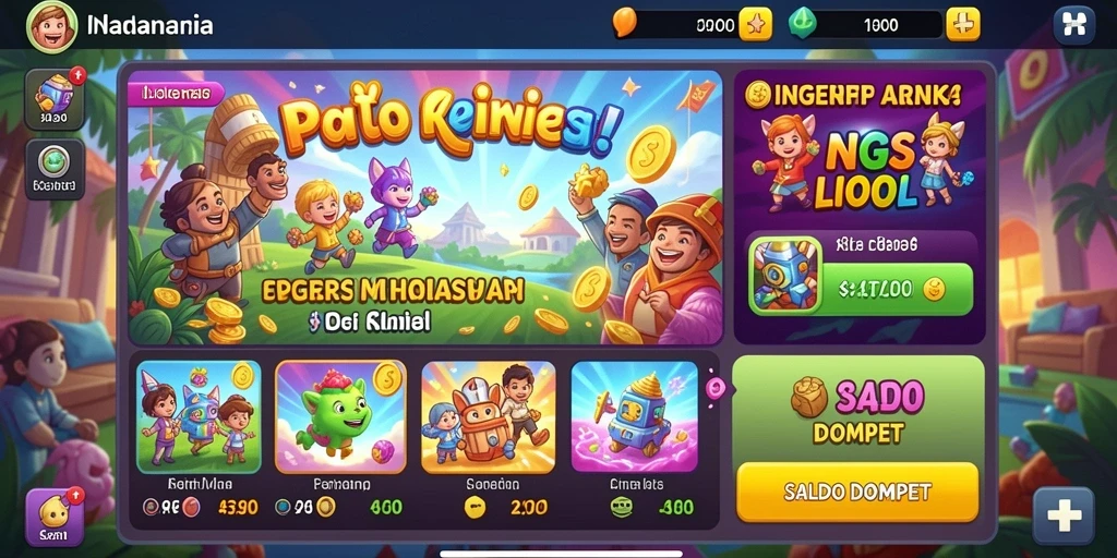 Beragam pilihan permainan untuk semua usia.