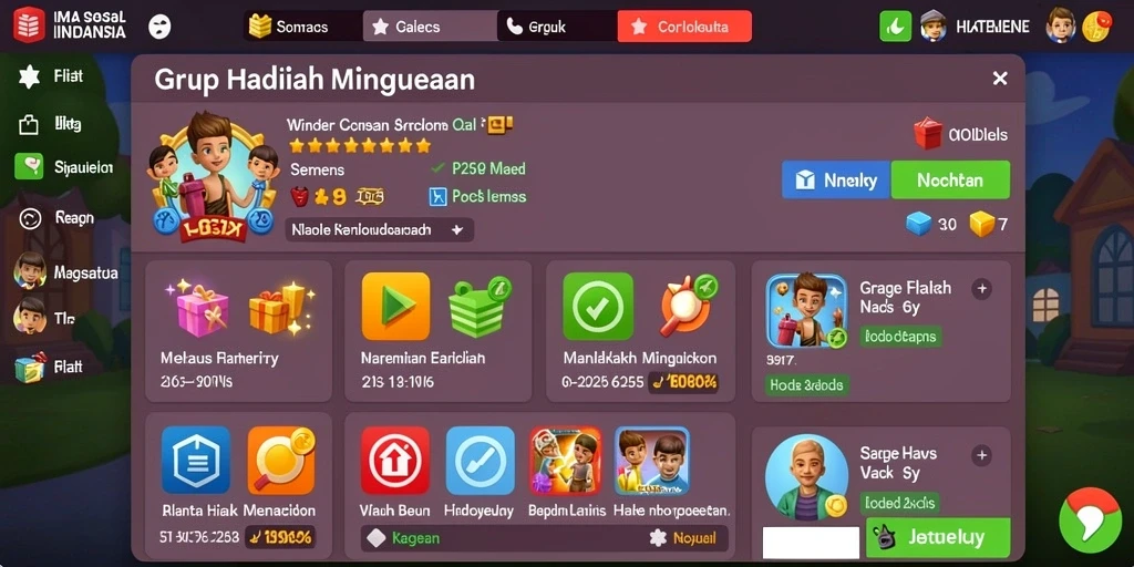 Skenario permainan yang menantang dan bervariasi.